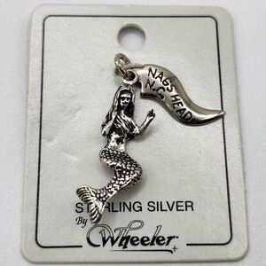 Sterling Silver Nags Head N.C. Mermaid Charm (by Wheeler)